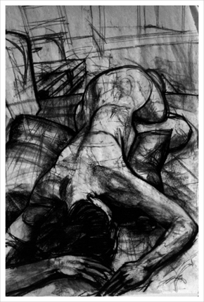 layingwomancharcoal